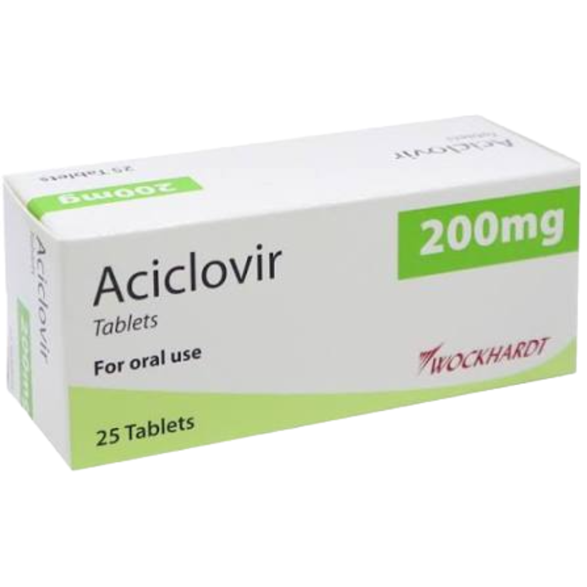 Aciclovir 200mg Tablets, 25 Tablets