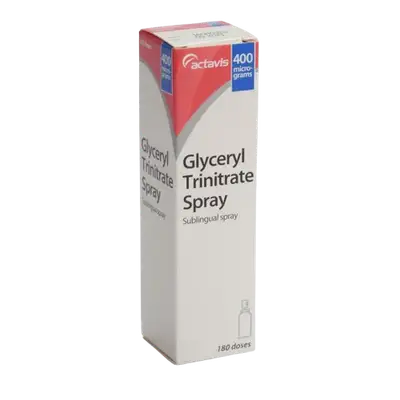 Actavis Glyceryl Trinitrate (GTN) Sublingual Spray 400mcg (180 Doses)