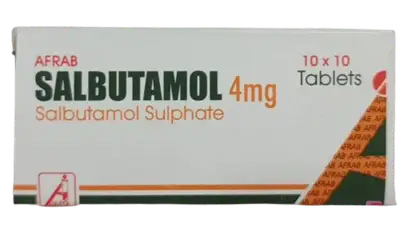 Afrab salbutamol 4mg 10 sachets pack