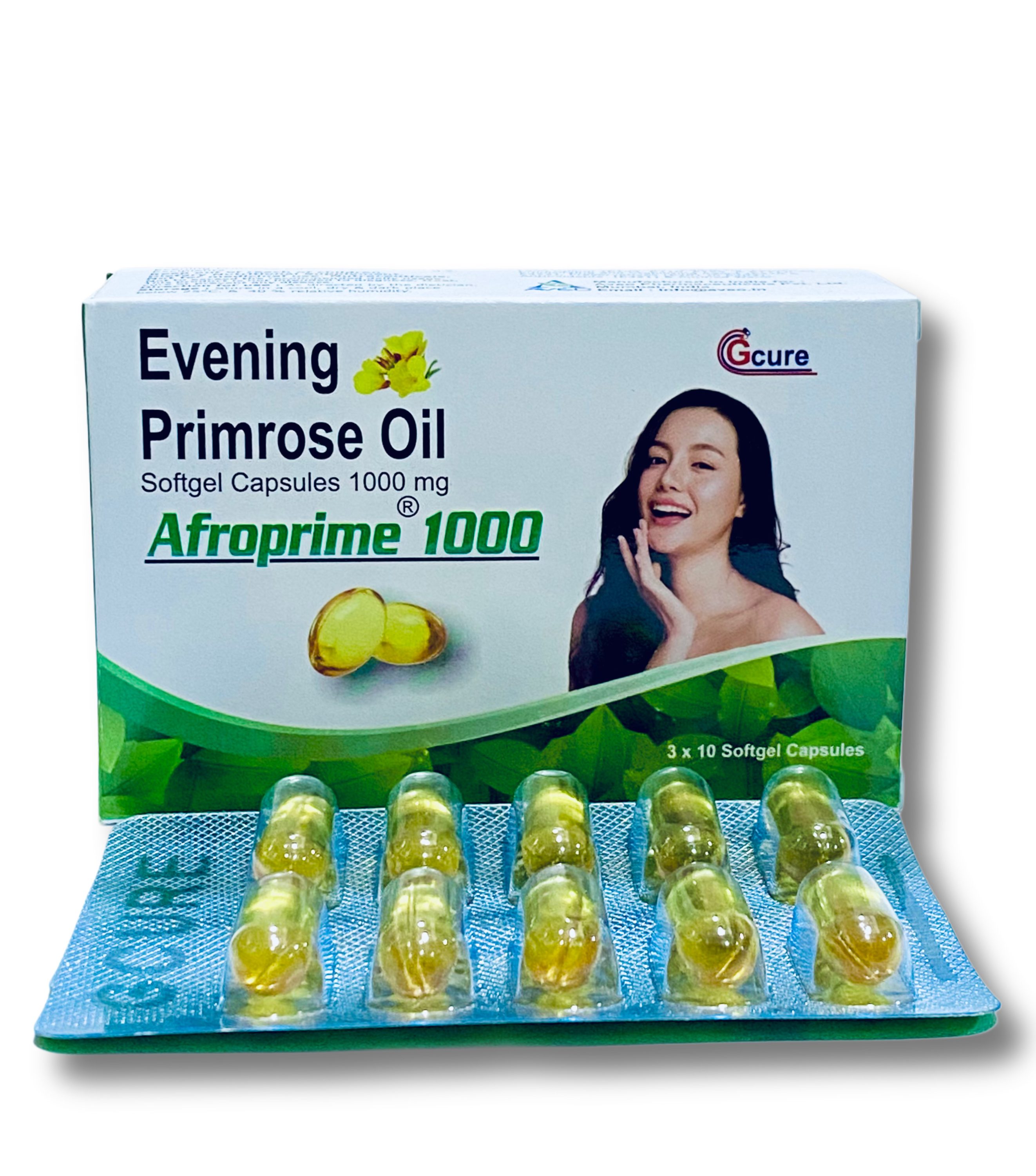 Afroprime Evening Primrose Oil 1000mg Softgel x30