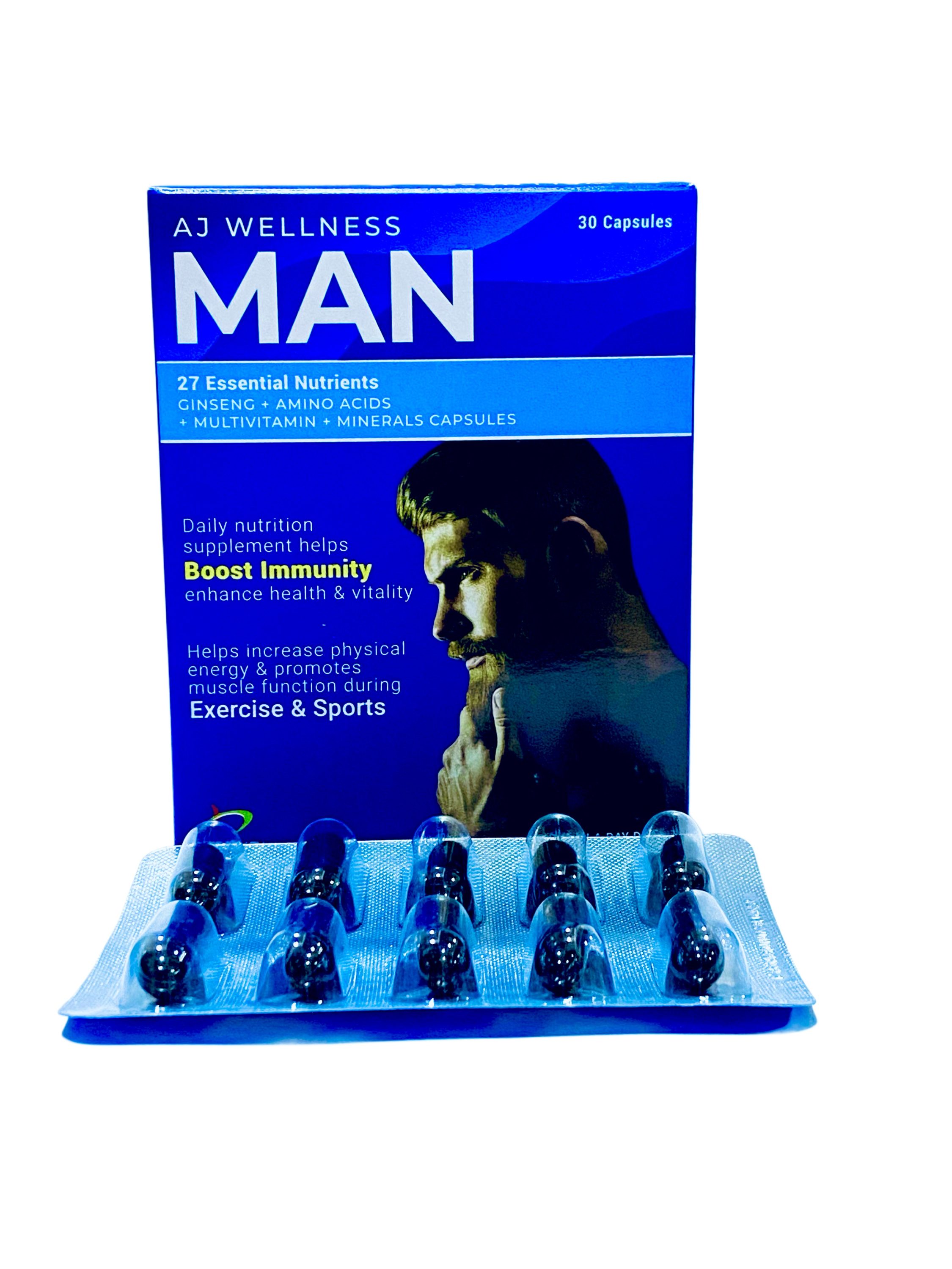 AJ Wellness Man Multivitamin Capsules x30