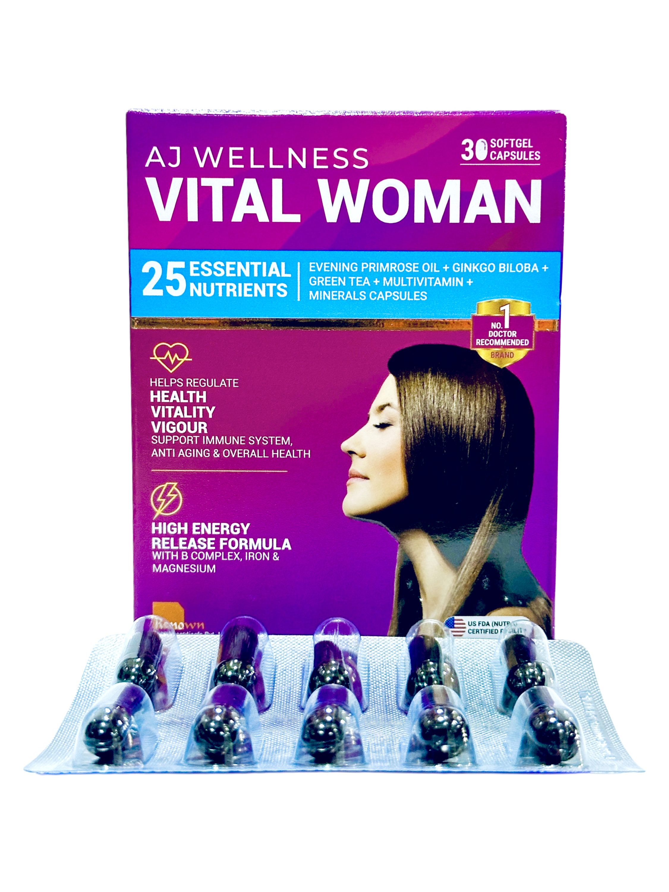 Aj Wellness Vital Woman Capsule x30
