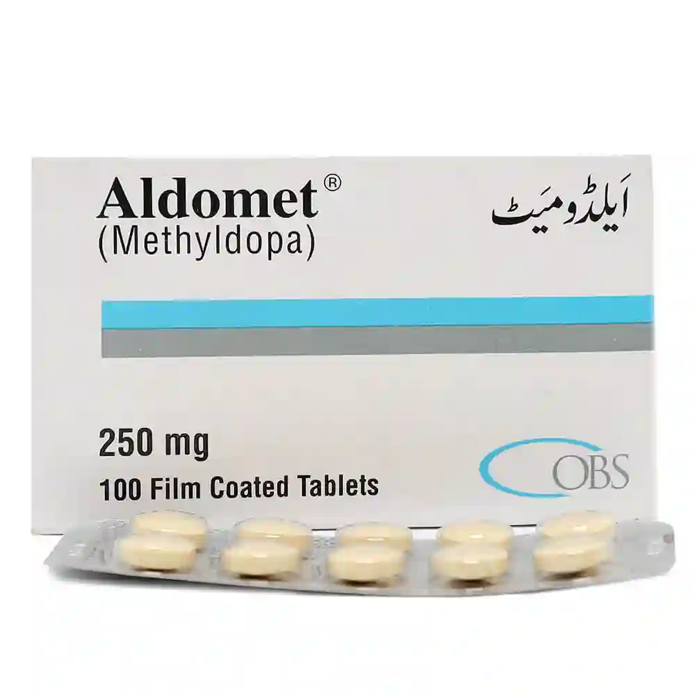 Aldomet 250mg Tablet (Methyldopa) x100