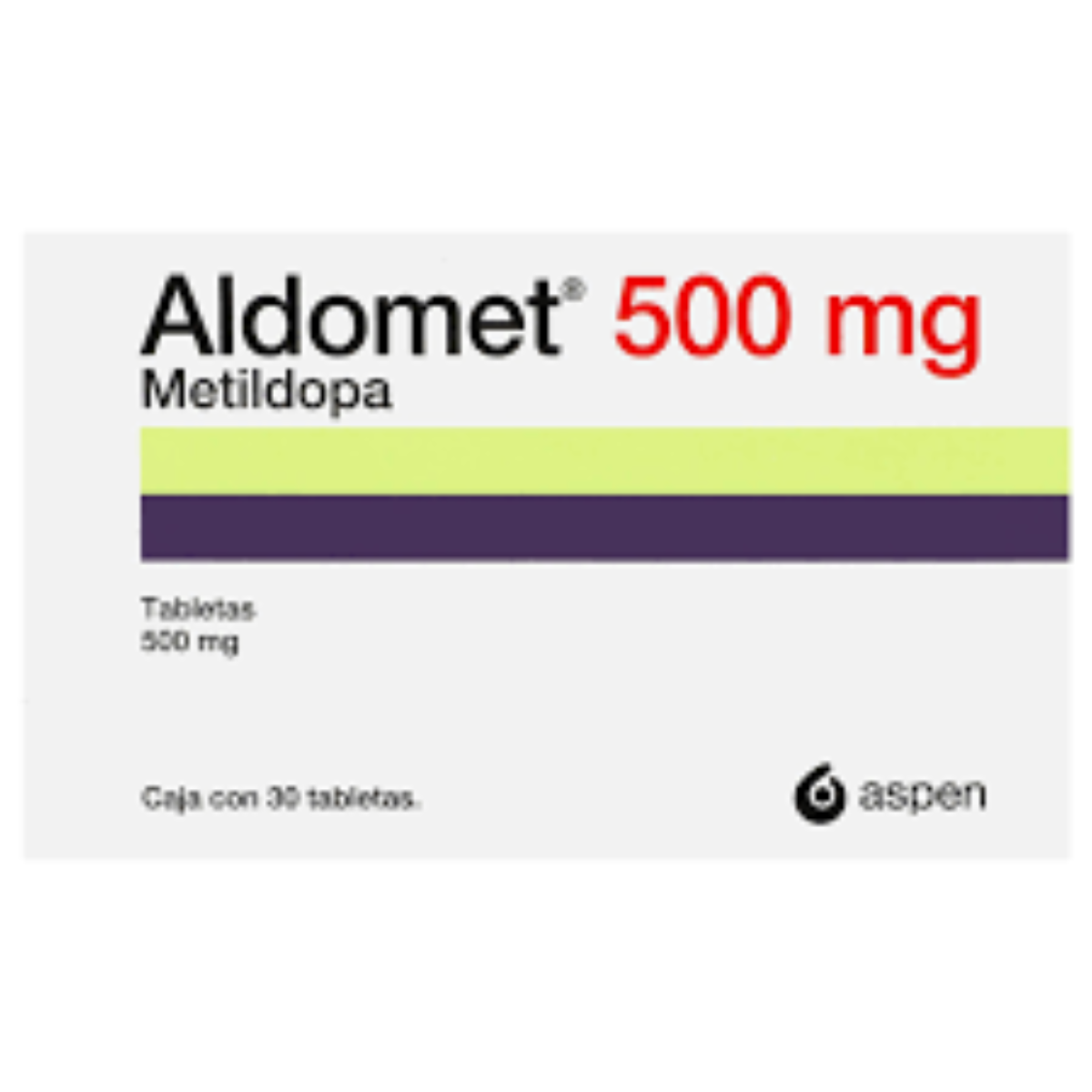 Aldomet 500mg Tablets - Methyldopa 500mg, 30 Tablets