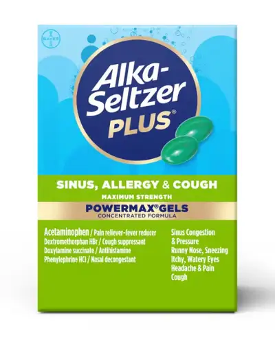 Alka-Seltzer Plus Sinus, Allergy & Cough Maximum Strength PowerMax Gels