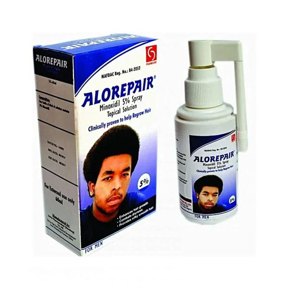 Alorepair For Men - Minoxidil 5% Topical Solution Spray