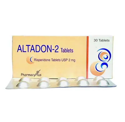 Altadon-2 Risperidone 2mg 30 tablets pack