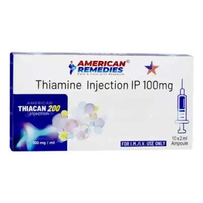 American Thiacan 200 (Thiamine Injection) 100mg/ml x10 Ampoules