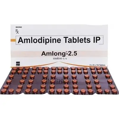 Amlong 2.5mg 75 Tablets