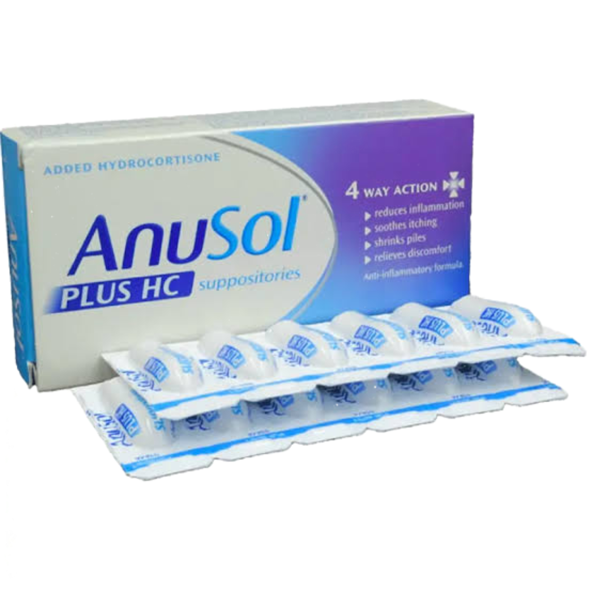 Anusol HC Suppositories, 12 Suppositories