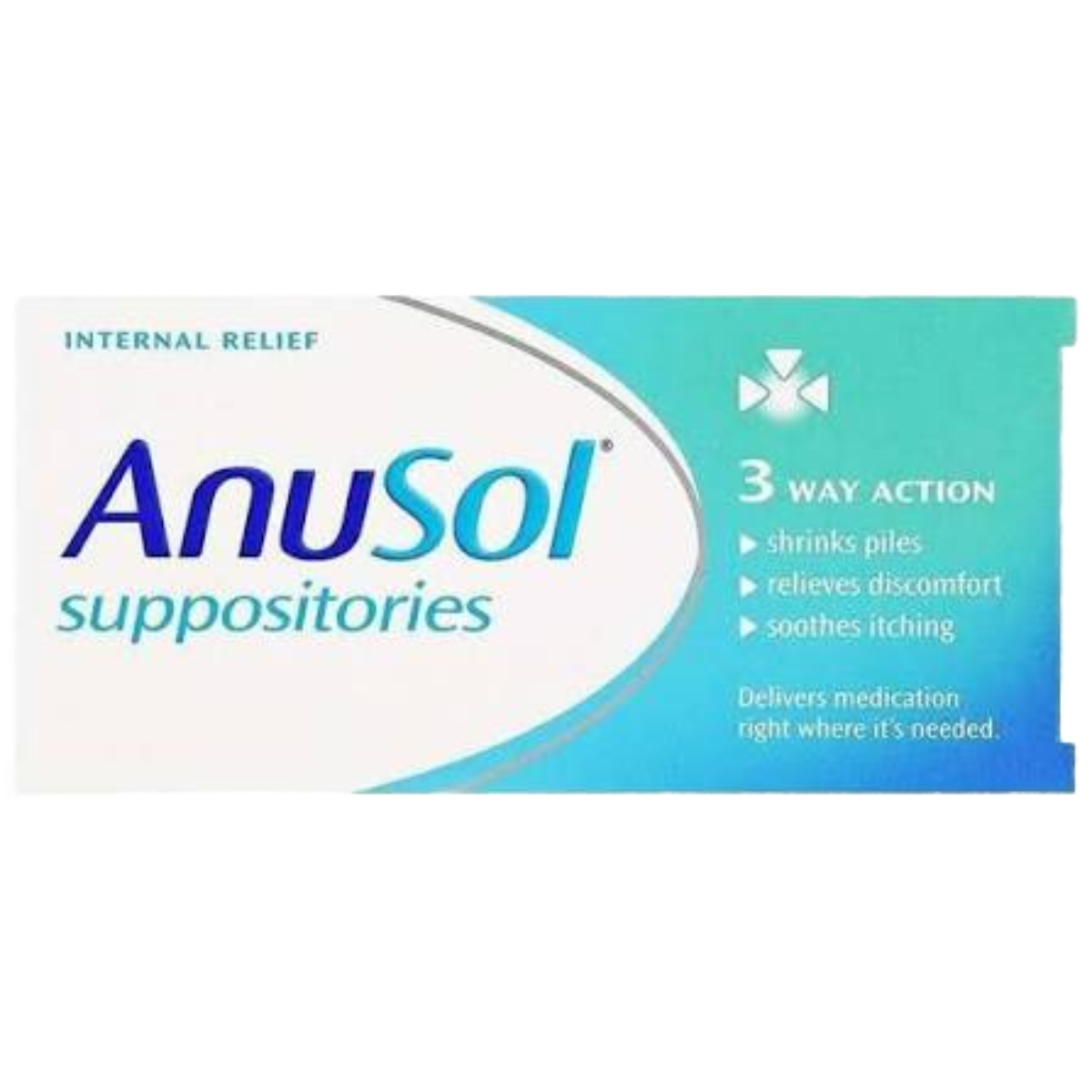 Anusol Suppositories - Haemorrhoids Piles Treatment - 12 Suppositories
