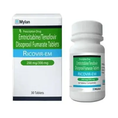 Apotex corp Emtricitabine and tenofovir disoproxil fumarate 200mg/300mg 30 capsules