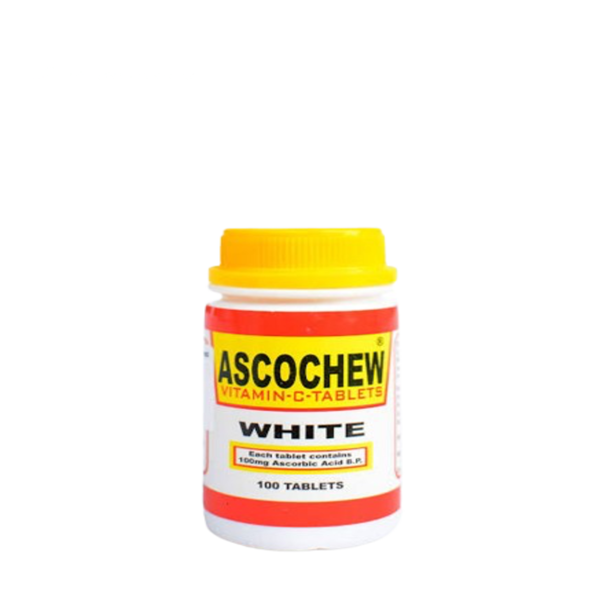 Ascochew Vitamin C 100mg Tablet - White, 100 Tablets