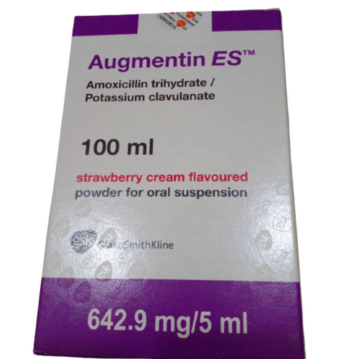 Augmentin ES Oral Suspension 642.9mg/5ml, 100ml
