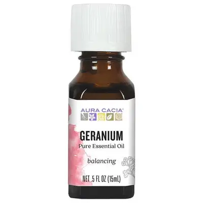 Aura Cacia Geranium & Rose Essential Oil 15ml
