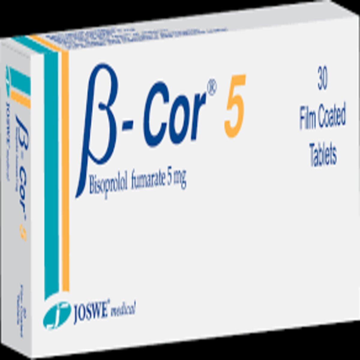 B - Cor 5 - Bisoprolol Fumarate 5mg Tablets, 30 Tablets