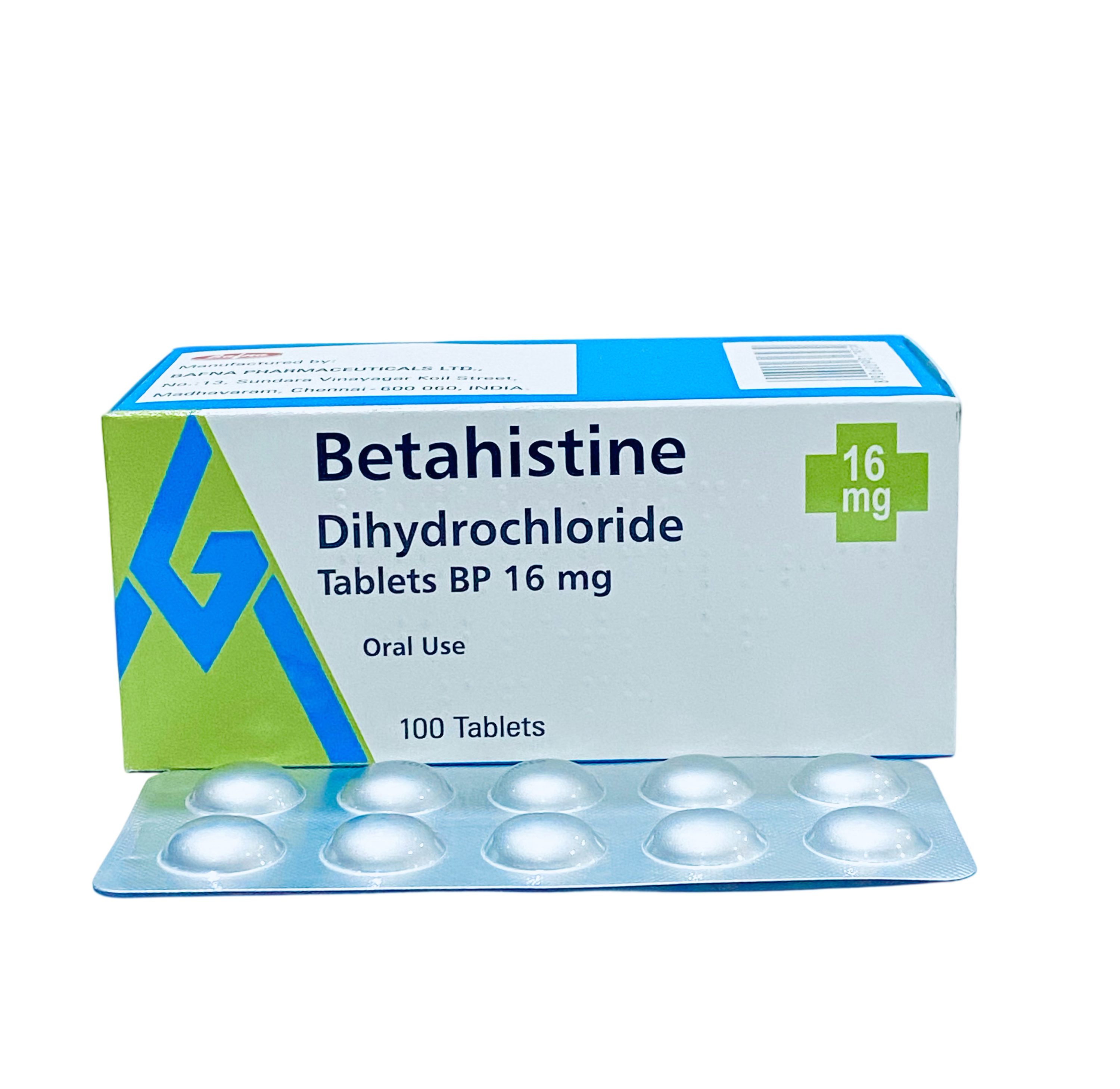 Bafna Betahistine 16mg Tablet x100