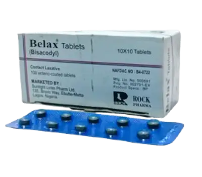 Belax Bisacodyl 5mg Tablets x100