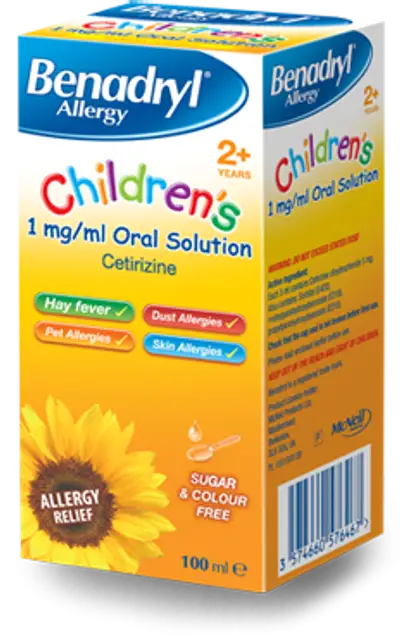BENADRYL ALLERGY CHILDREN'S(2+) X 100ML