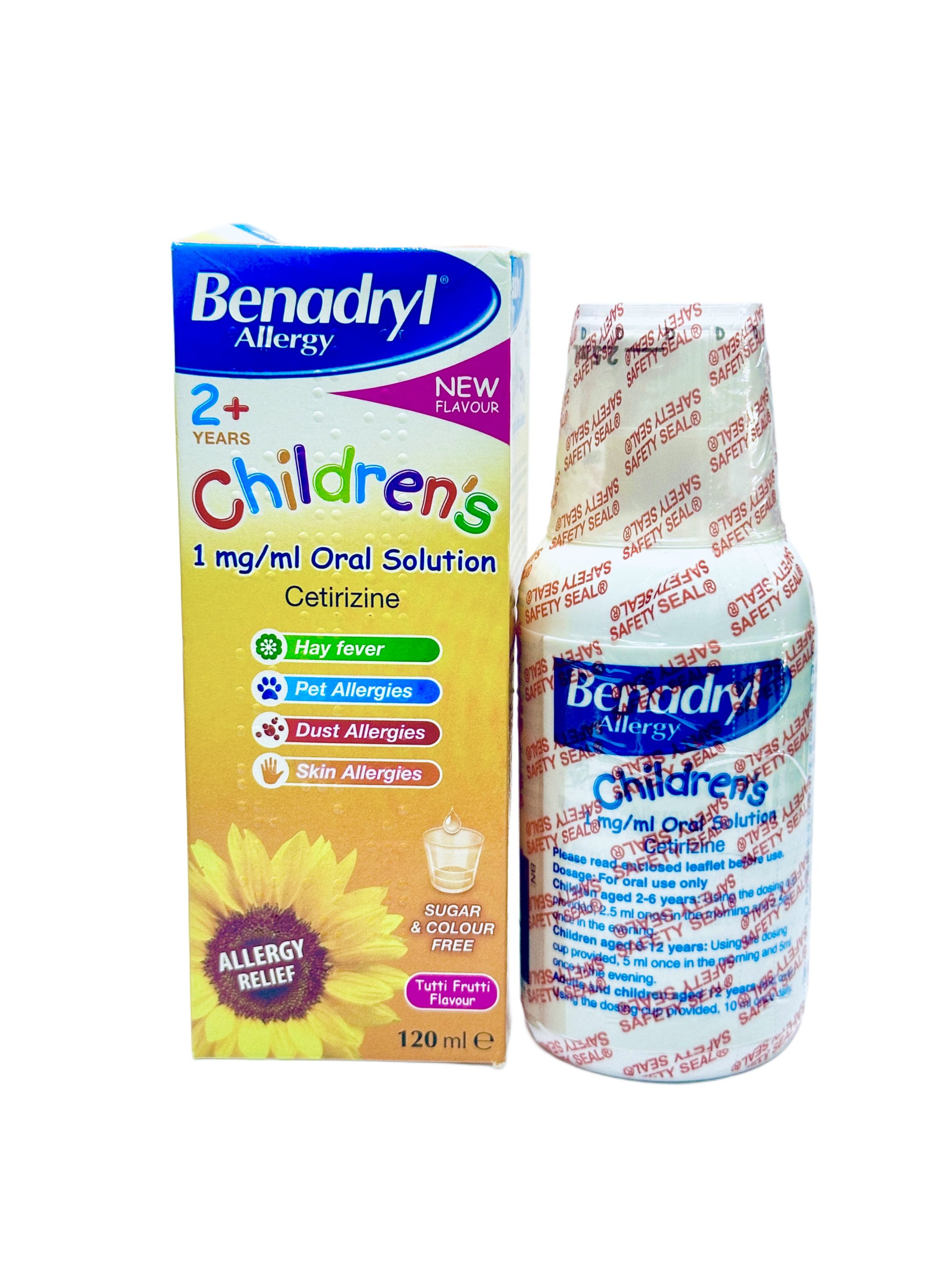 Benadryl Syrup Children (Cetirizine) x120ml