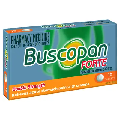 Buscopan Forte 20mg 10 Tablets