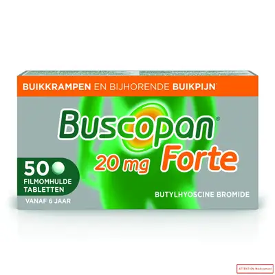 Buscopan Forte 20mg 50 tablets