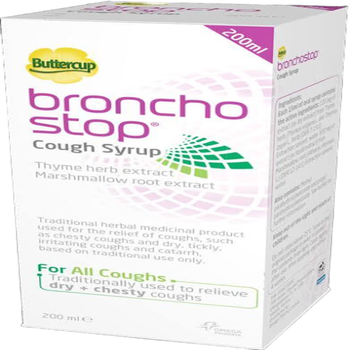 Buttercup Bronchostop Cough Syrup, 200ml
