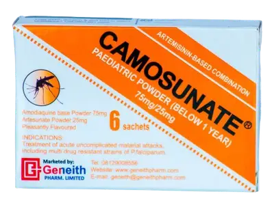 CAMOSUNATE PEDIATRIC 75MG/25MG X 6 SACHETS