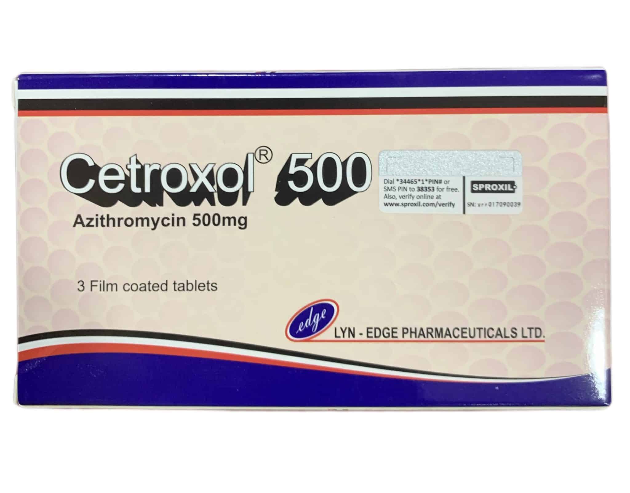 Cetroxol 500mg Tablet (Azithromycin) x3