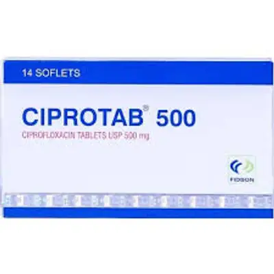 CIPROTAB 500MG X 14 TABS