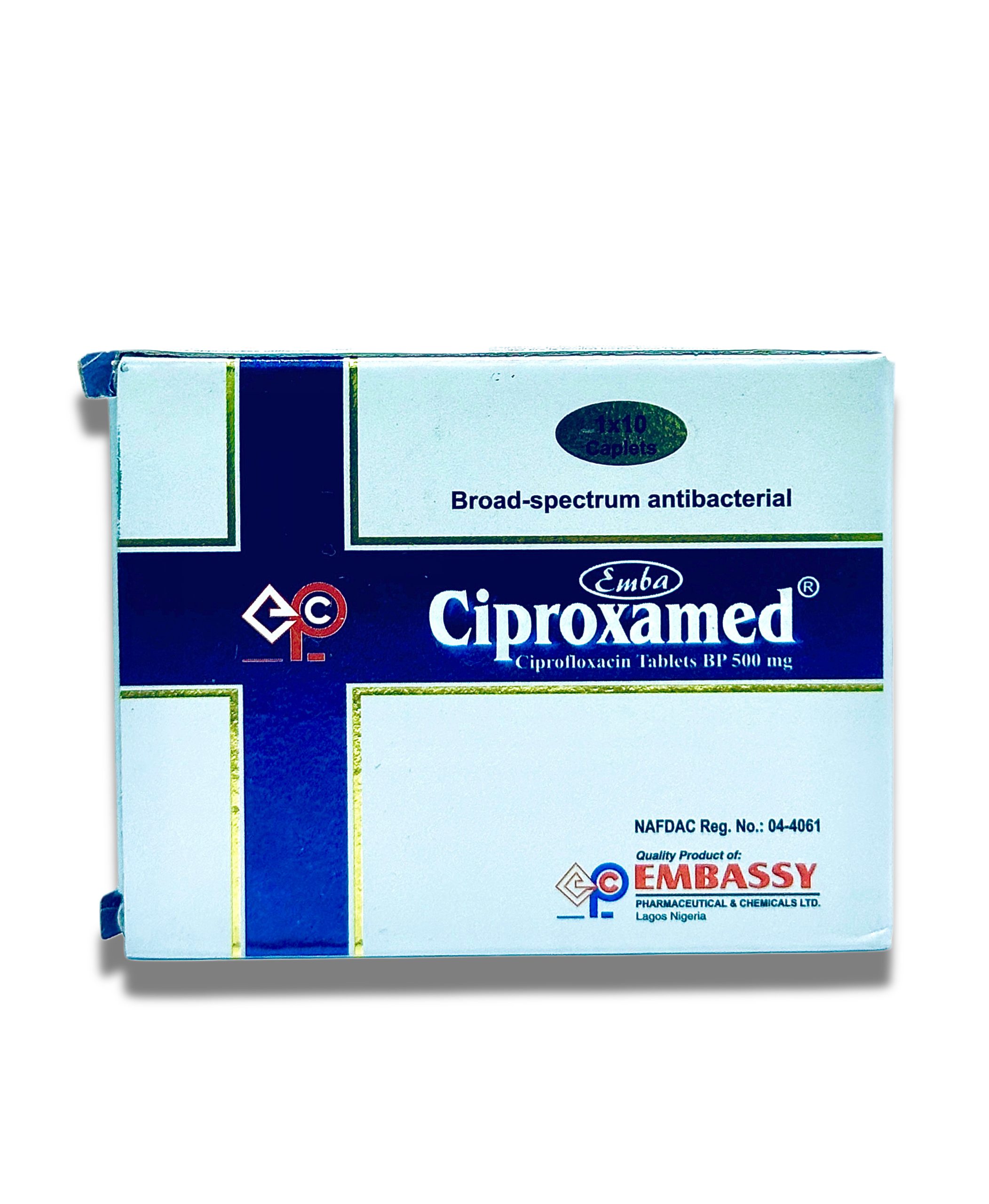 Ciproxamed Tablet 500mg (Ciprofloxacin) x10