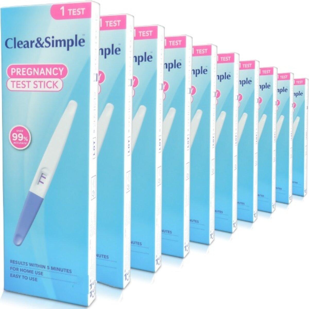 Clear & Simple Pregnancy Test Stick