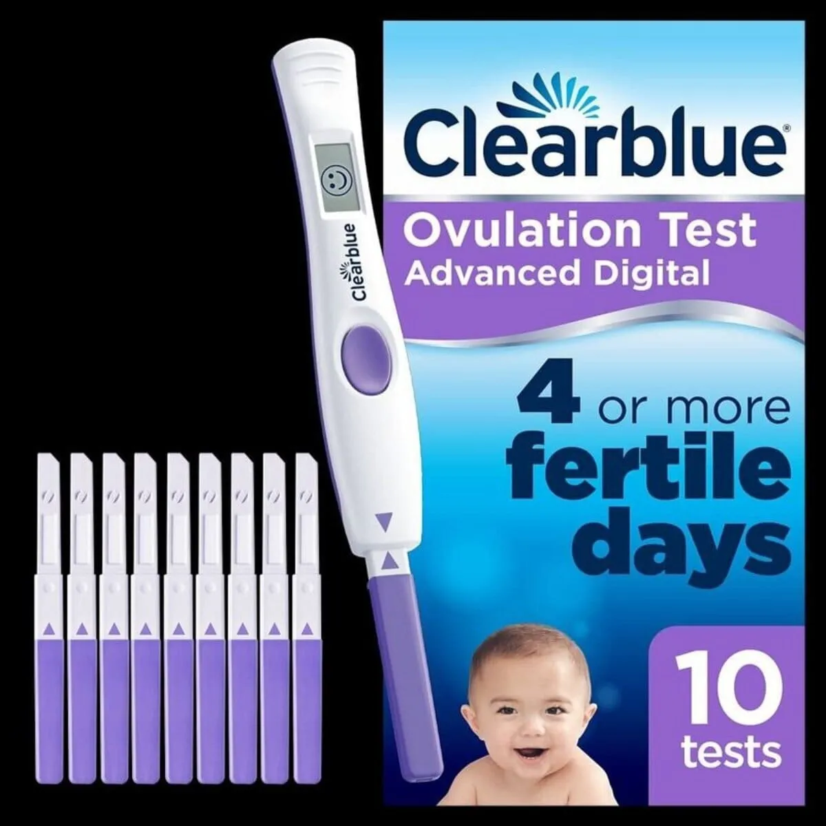 Clearblue Advanced Digital Ovulation Test, 10 Test