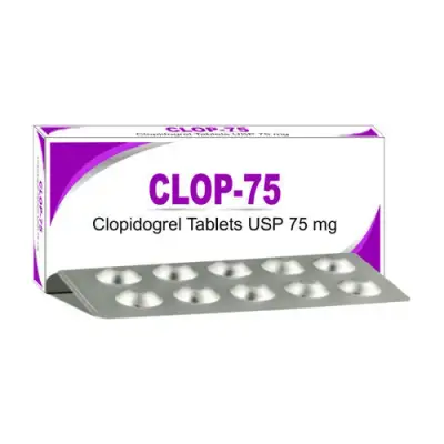 Clop 75 Clopidogrel 75mg 30 tablets pack