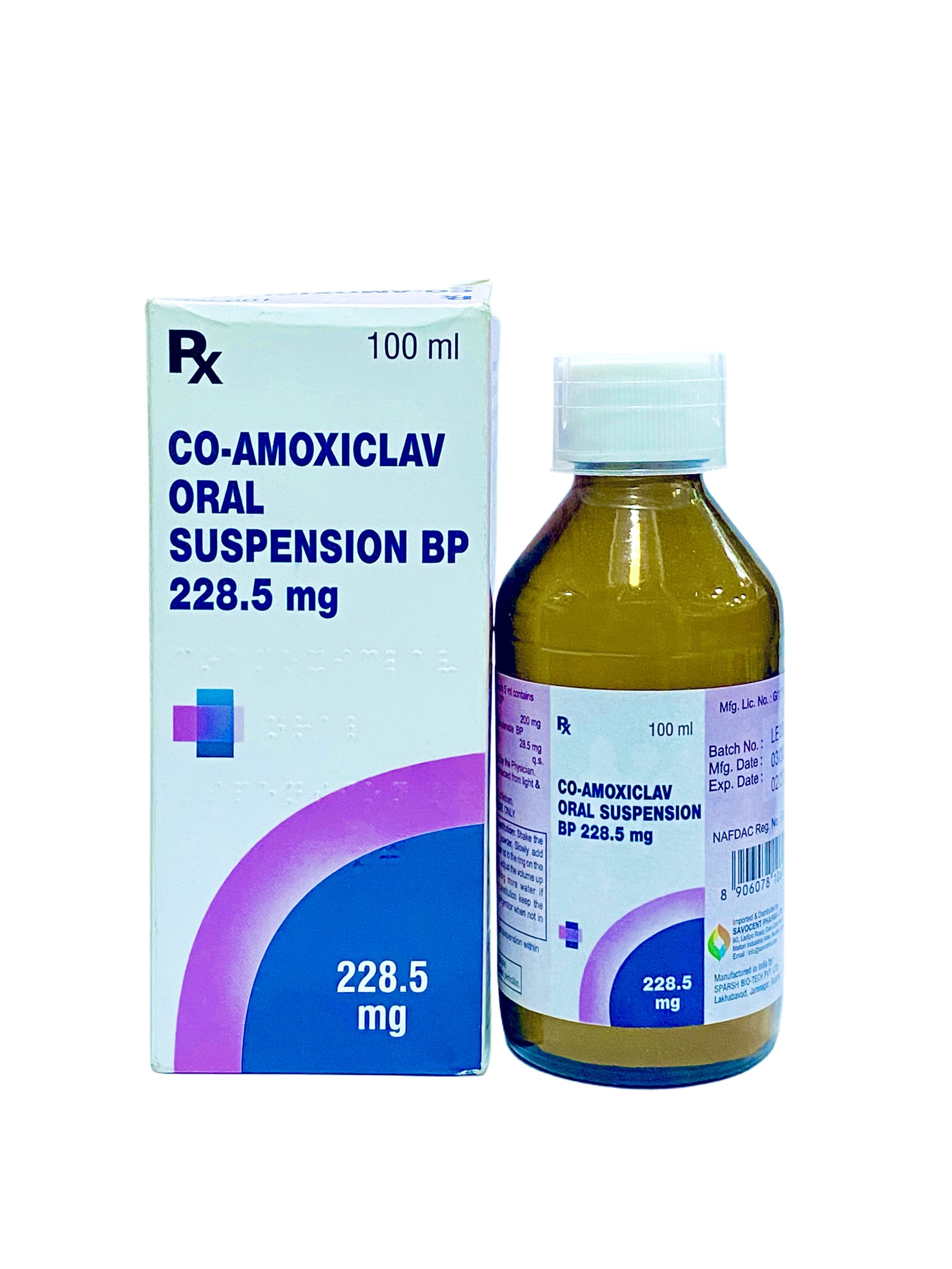 Co-Amoxiclav Suspension 228.5mg x100ml