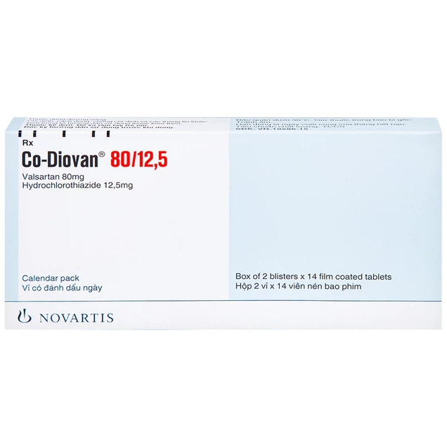 Co-diovan 80mg/12.5mg Tablet x28