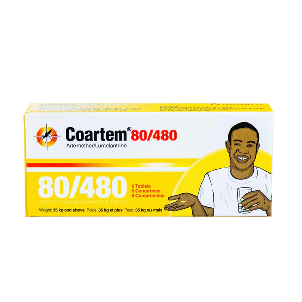 Coartem 80mg/480mg Tablet x6