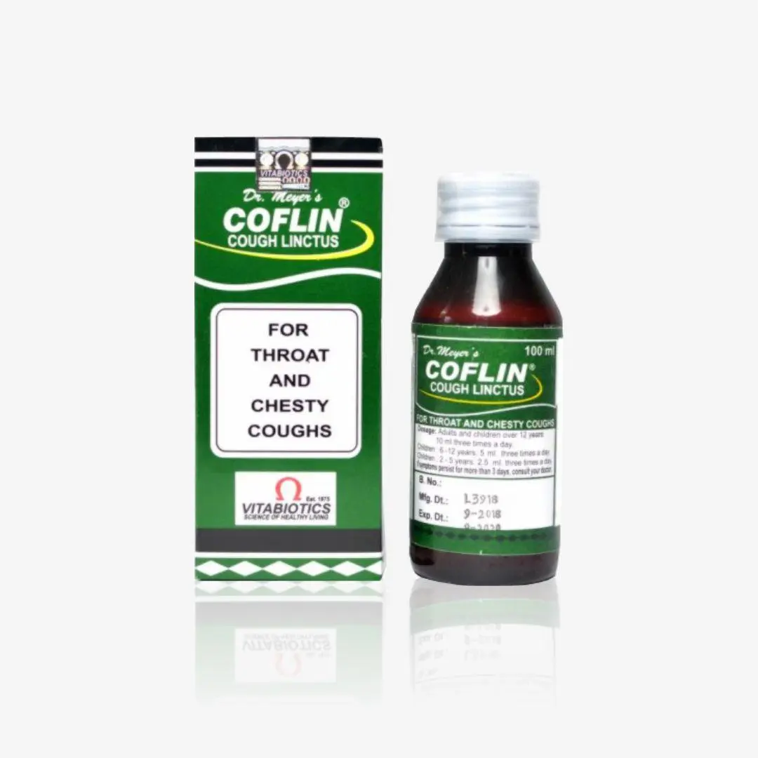 Coflin Cough Linctus Syrup 100ml Bottle