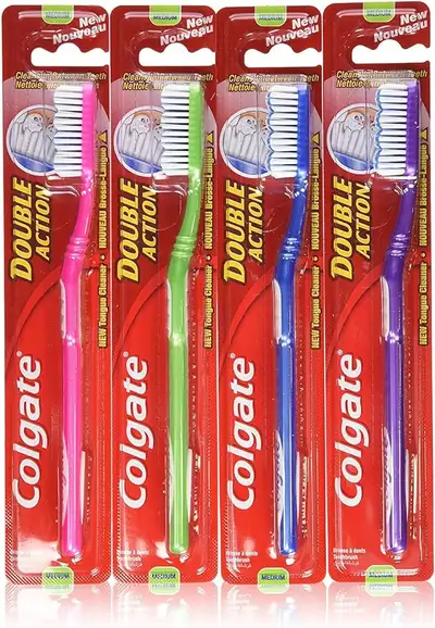 COLGATE DOUBLE ACTION TOOTHBRUSH-MEDIUM
