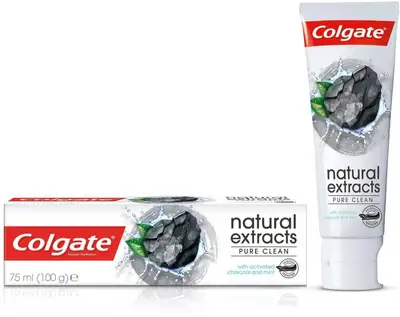 COLGATE NATURAL EXTRACT WITH ACTIVATED CHARCOAL AND MINT
