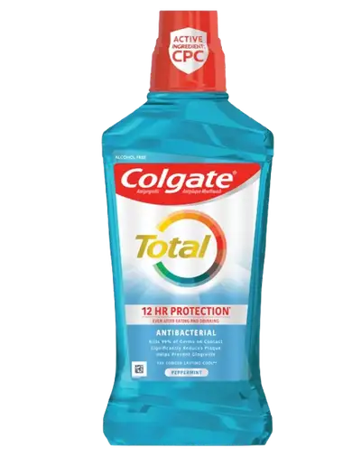 COLGATE TOTAL MOUTH WASH 12HR PRO-GUARD PEPPERMINT BLAST 500ML