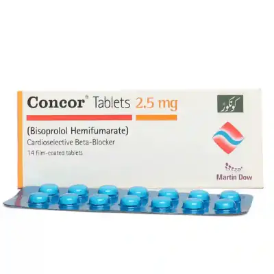Concor 2.5mg 30 tablets pack