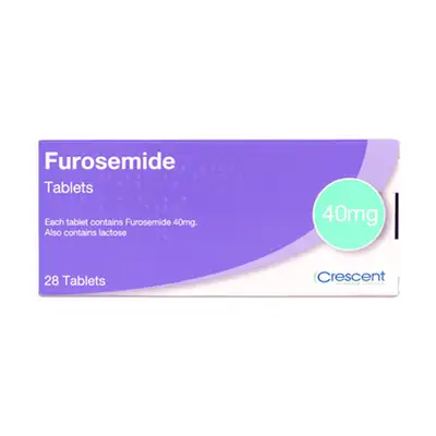 Crescent Furosemide 40mg 28 tablets pack