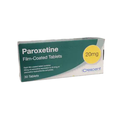 Crescent Paroxetine 20mg 30 Tablets Pack