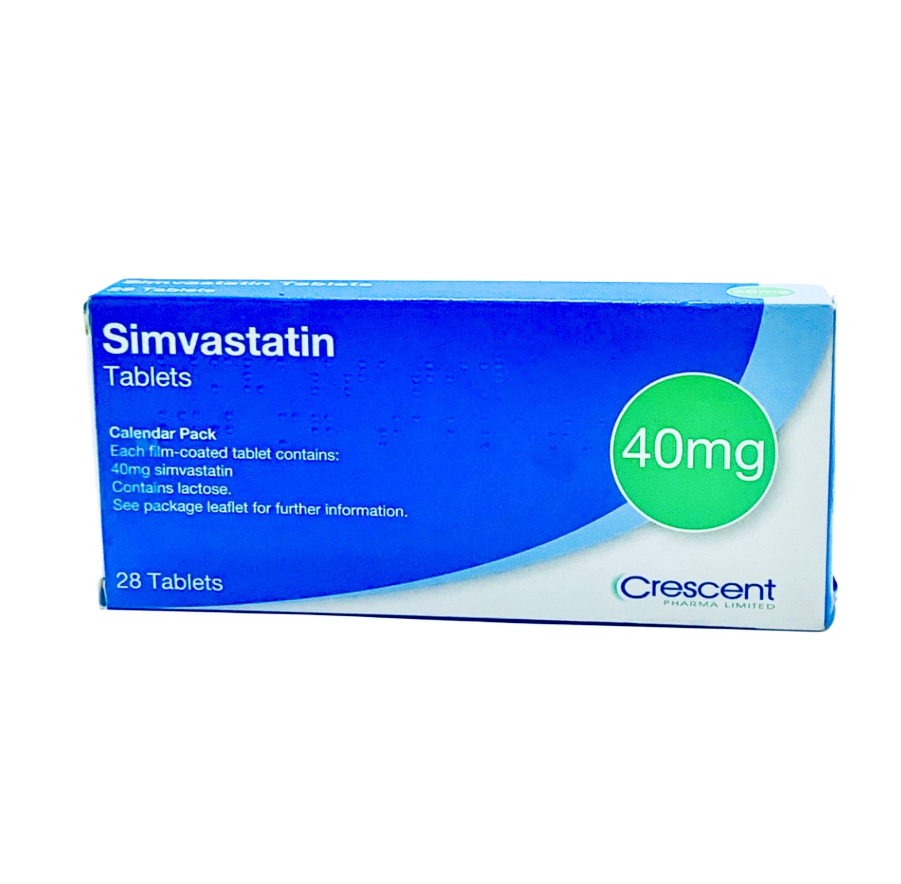 Crescent Simvastatin 40mg Tablet x28