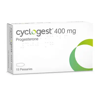 Cyclogest 400mg 15 pessaries pack