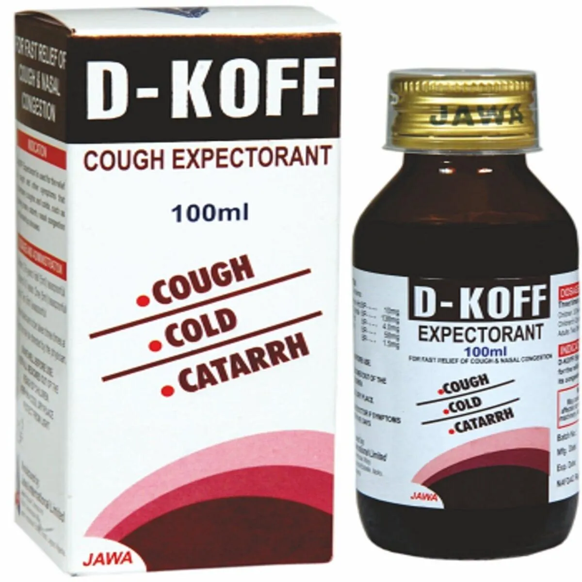 D - KOFF Cough Expectorant Syrup, 100ml