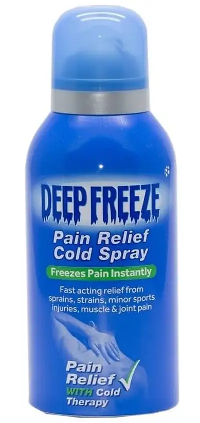 Deep freeze muscle rescue cold spray