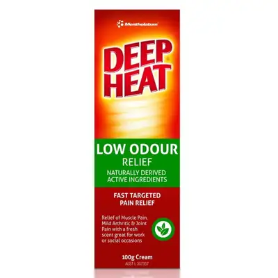 Deep Heat Low Odour Cream 100g