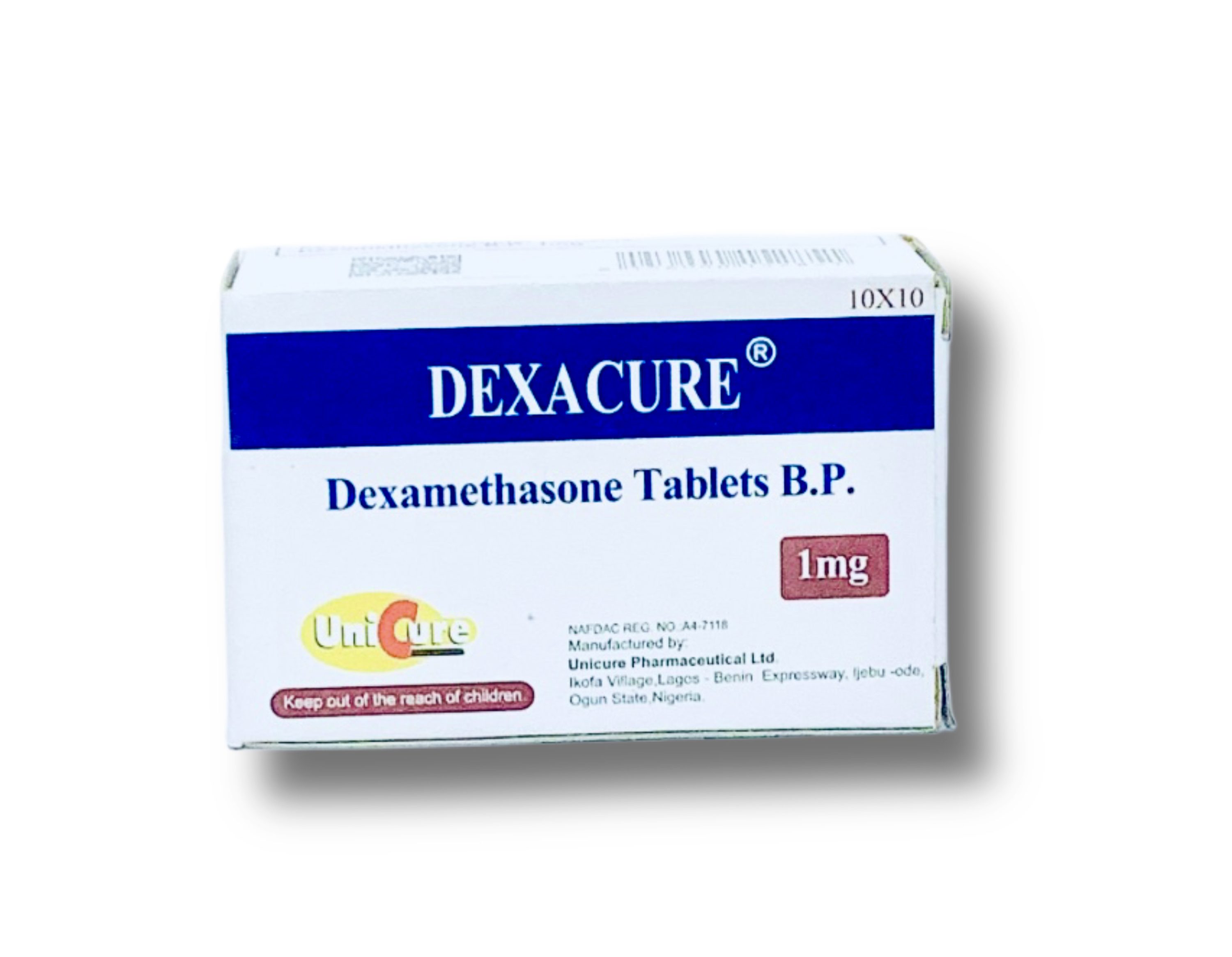 Dexacure 1mg (Dexamethasone) x100